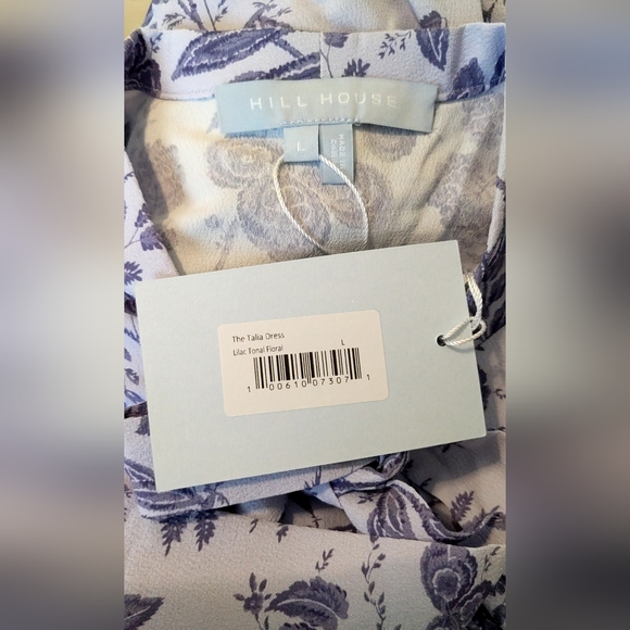 Hill House Home Talia Dress Lilac Tonal Crepe Large NWT - Picture 4 of 9